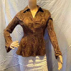 Chic Paisley button down shirt!